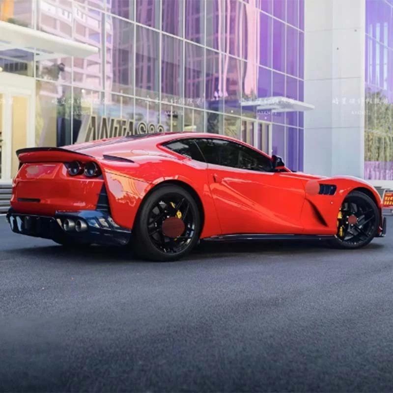Real Carbon Fiber Rear Diffuser (3-Piece) for 2018 Ferrari 812 GTS Superfast