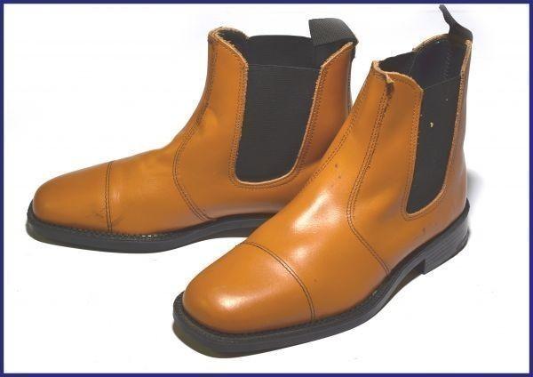 

Quality Fit Vintage Handmade Leather Side Gore Boots Brown 26.0-26.5