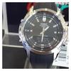 Casio Waterproof Chronograph Automatic Calendar Quartz Movement Resin Strap Japanese and Korean Watch Men's Watch Black Dial AMW-840-1AVDF