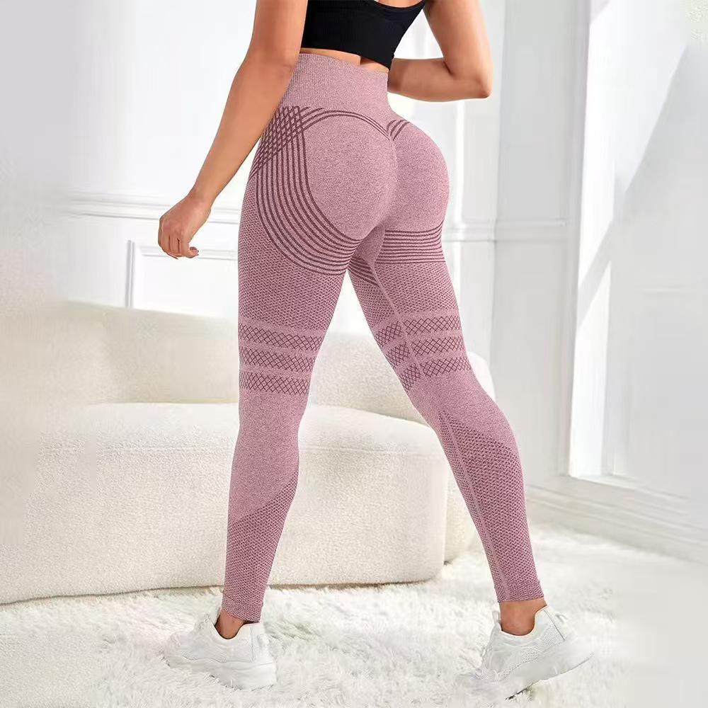 Women's High Waist Seamless Butt-Lifting Yoga Pants Tummy Control Workout Leggings Shaping Black M