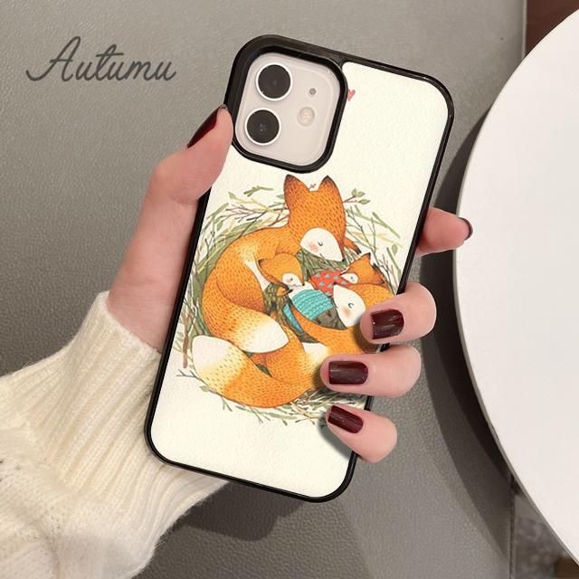 Fox Animal Phone Case for iPhone 11 12 13 14 Pro Max Mini X XR XS SE 2020 5 6S 7 8 Plus Samsung Galaxy S21 S22 Plus Cover Shell