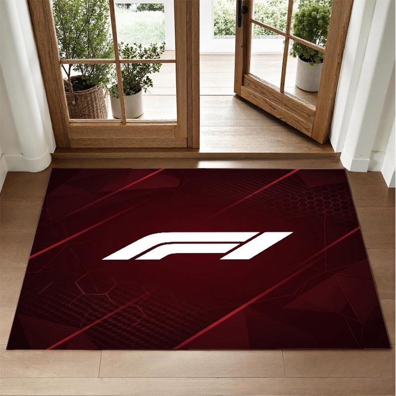 F1 Design Crystal Velvet Rug Soft Decorative Mat for Bedroom Entrance