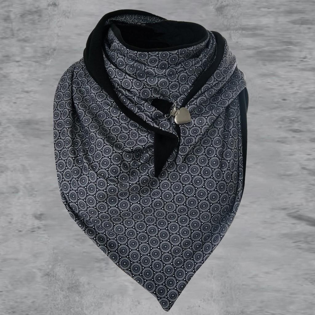 Ladies Cotton Warm Button Scarf Soft Lightweight Neck Wrap Headscarf Suitable for Daily Use and Outdoor Activities