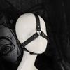 Kobiety Nowość Sztuczna Skóra Uprząż na Twarz Maska w Stylu Gotyckim na Imprezę Dekoracja Mody Akcesoria do Odgrywania Ról na Randkę dla Pary