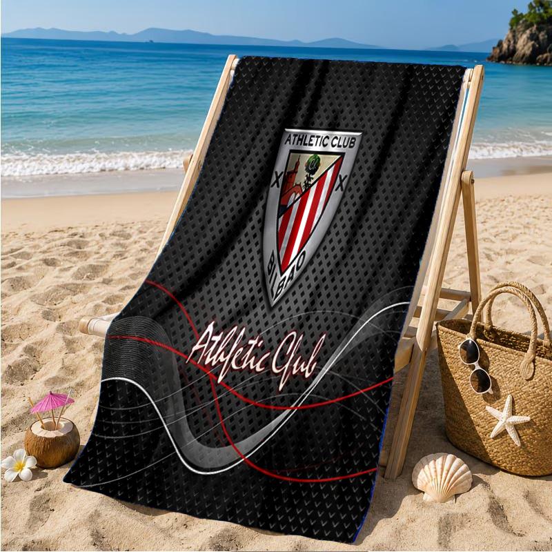 Athletic Club Bilbao Wappen Strandtuch Mikrofaser Strandtuch, Leicht und Schnelltrocknend, für Sommerreisen, Schwimmbad Fan Geburtstagsgeschenk