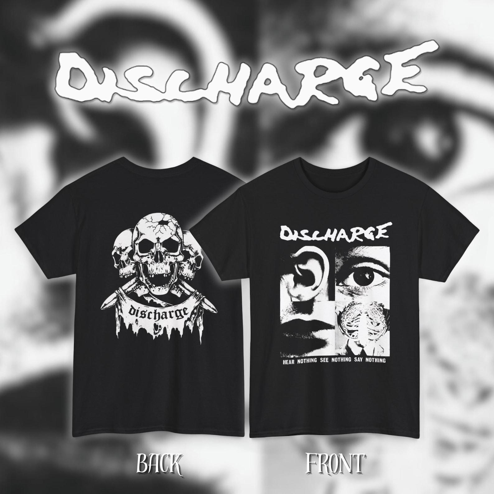 Discharge - Hear Nothing See Nothing Say Nothing | Gildan Heavy Cotton Tee | Size- S, M, L, XL, 2-3 XL S