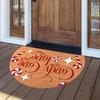 Lebkuchen Buchstaben Halbkreis Teppich, Weiche Geräuschdämmende Eingangsfußmatte, Badezimmerfußmatte, Heimdekoration