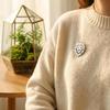 Animal Crown Lion Lapel Pins Brooch For Men Women Stainless Steel Suit Collar Badges Jewelry New Trendy Gift