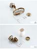 Antique Brass Bathroom Towel Rack & Accessories Set