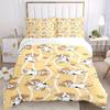 3pcs Puppy Bone Bedding Cover Set, Fashion Classic Popular Print Bedding Set, Soft Comfortable, All Season Use, For Bedroom, Guest Rooma0819142