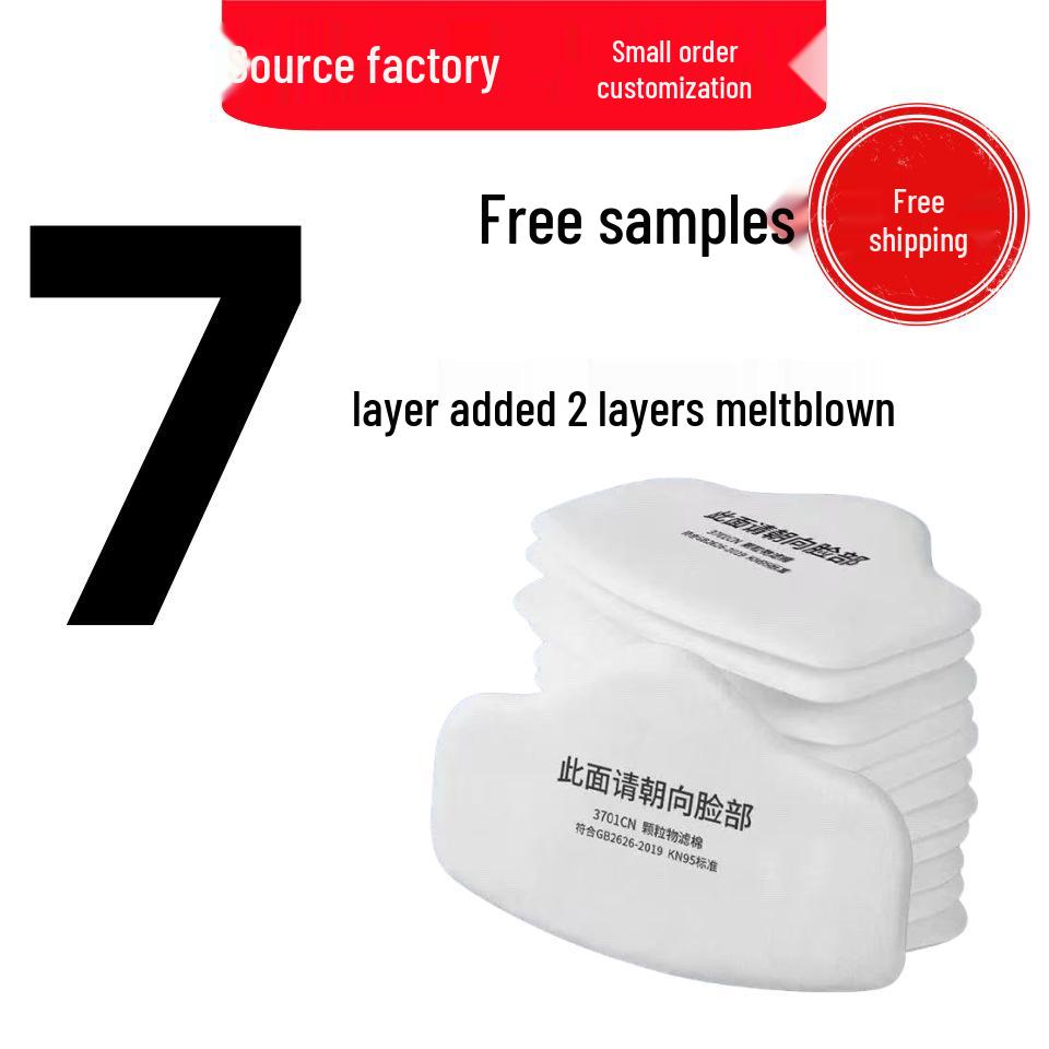 3701CN Fünfschichtiger Partikelfilter Baumwolle für 3200 Staubmaske