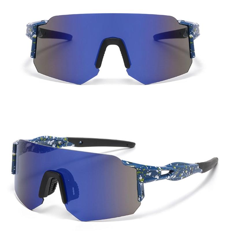 Outdoor Sports Sunglasses with Rimless PC Frame and Lens, Bright Sun Glasses for Fishing Driving and Cycling Use