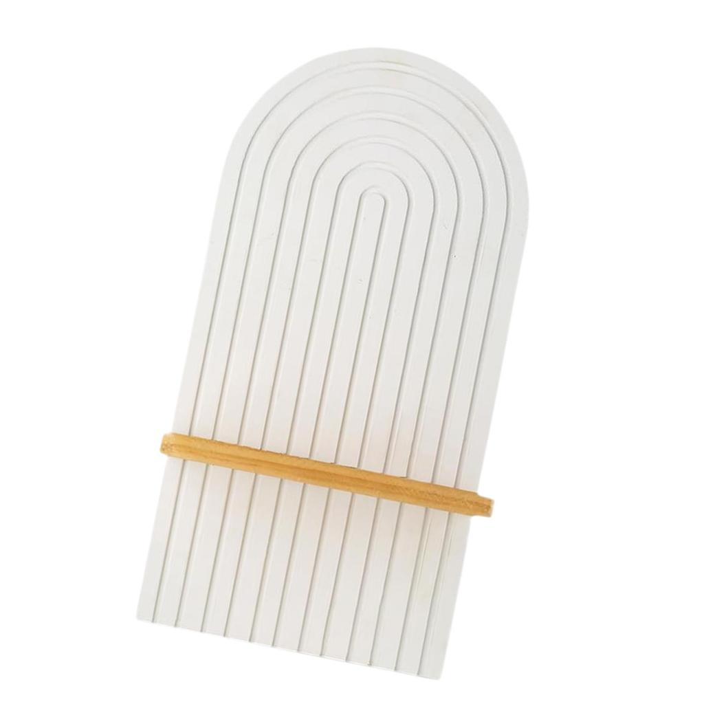 Candle Holder Boho Decor Wooden Rainbow Wall Shelves for Office Living Rooms