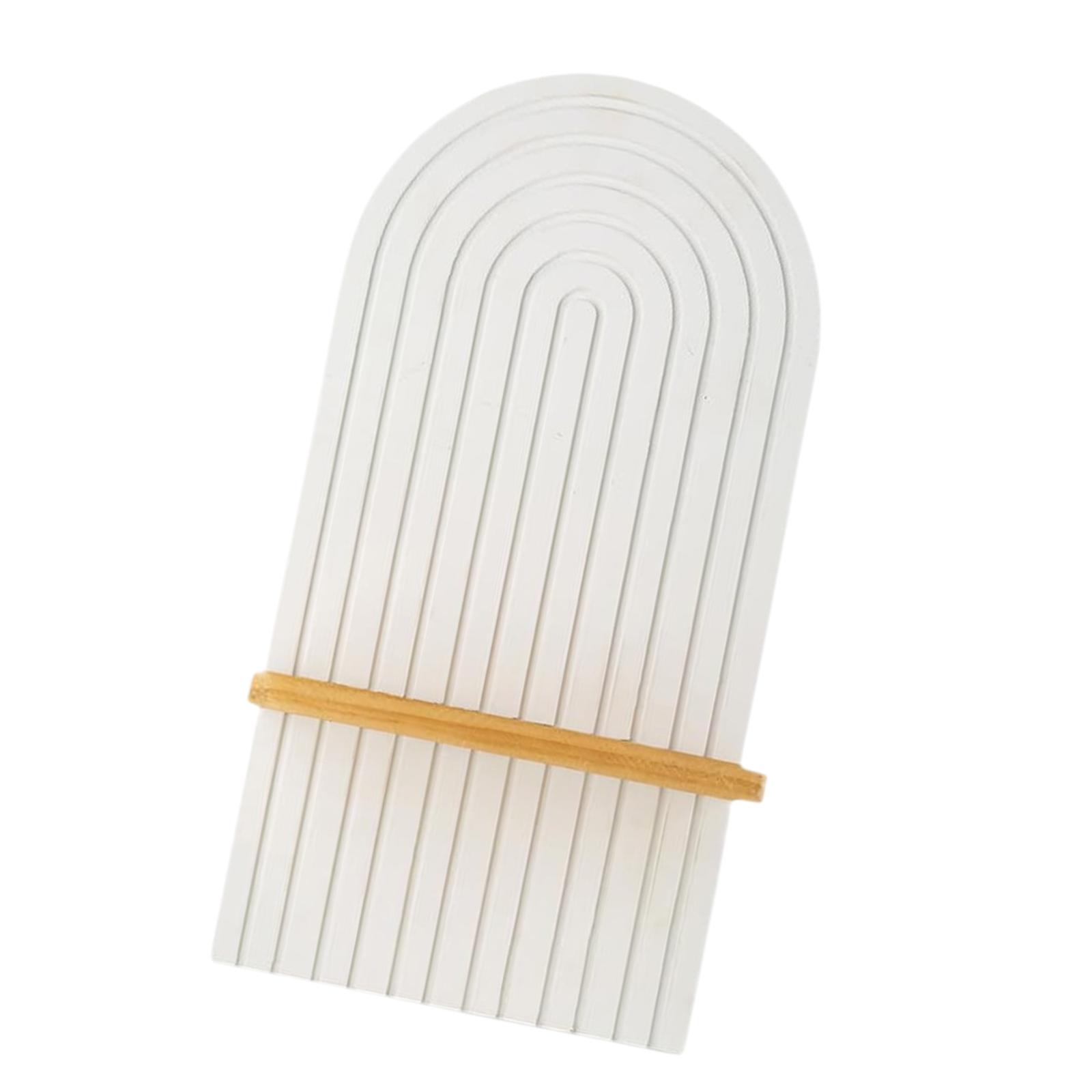 Подсвечник Бохо Декор Деревянные Радужные Настенные Полки для Офиса Гостиных белый