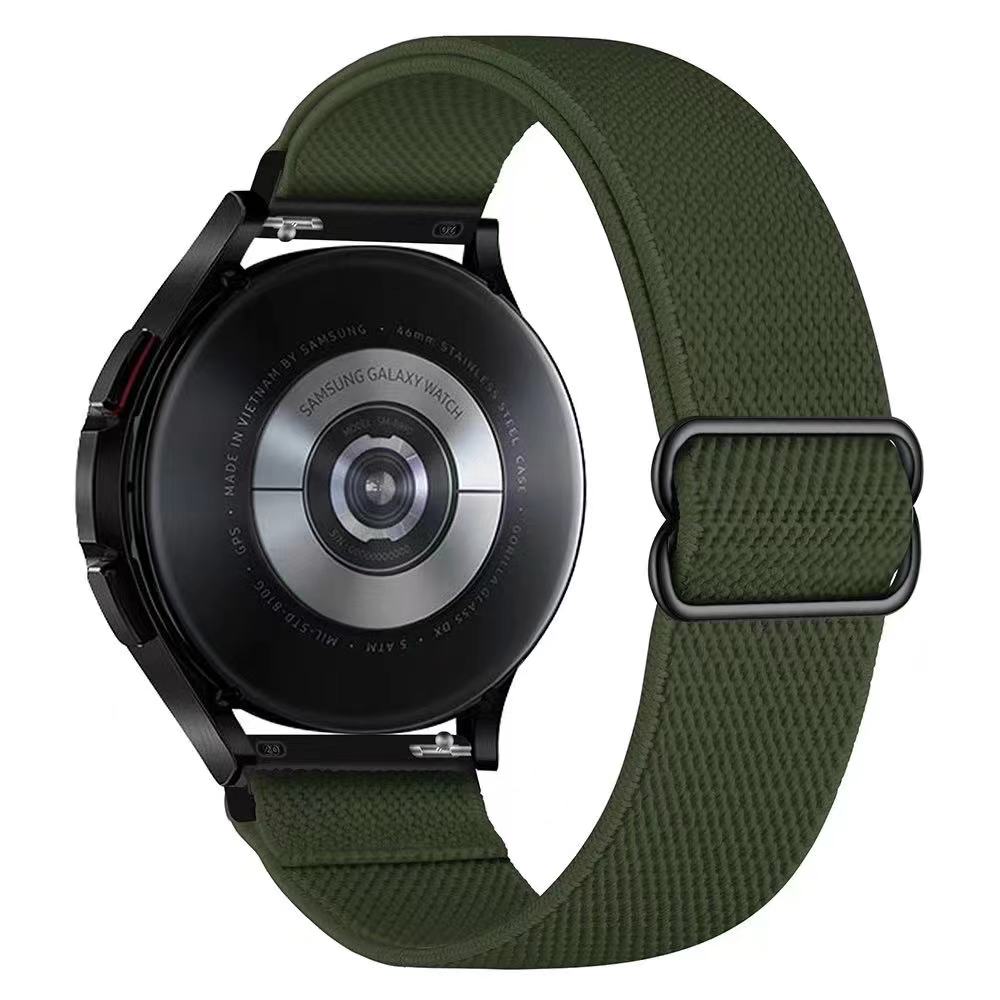 Nylon Strap for Samsung Galaxy Watch 7 FE 6 5 4/Gear S3 Adjustable Bracelet for Amazfit Balance 2/Bip 6 5/GTR 4/Active 2 3/GTS 4