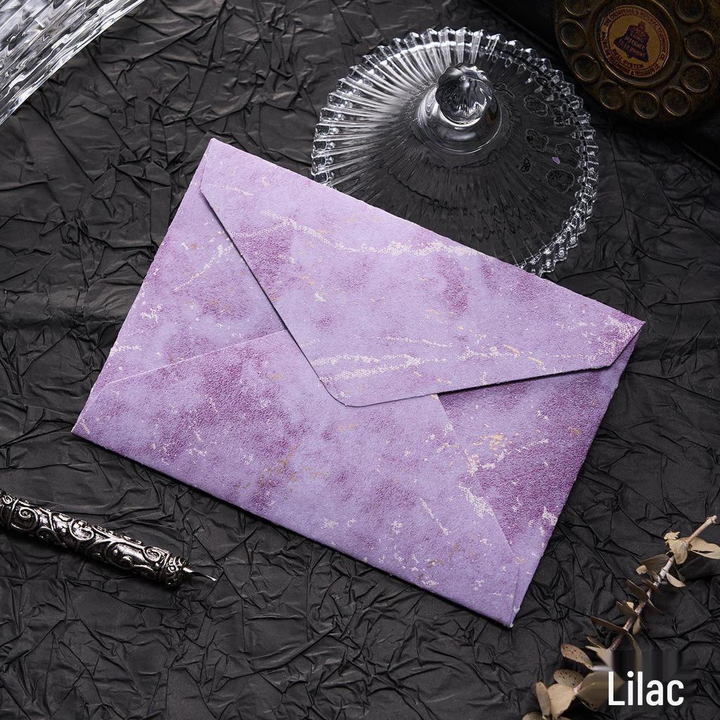 Gilded Envelope & Letter Paper Set - Embossed Texture, Straits Style, Handwritten Love Letters with Wax Seal for Valentine's Day