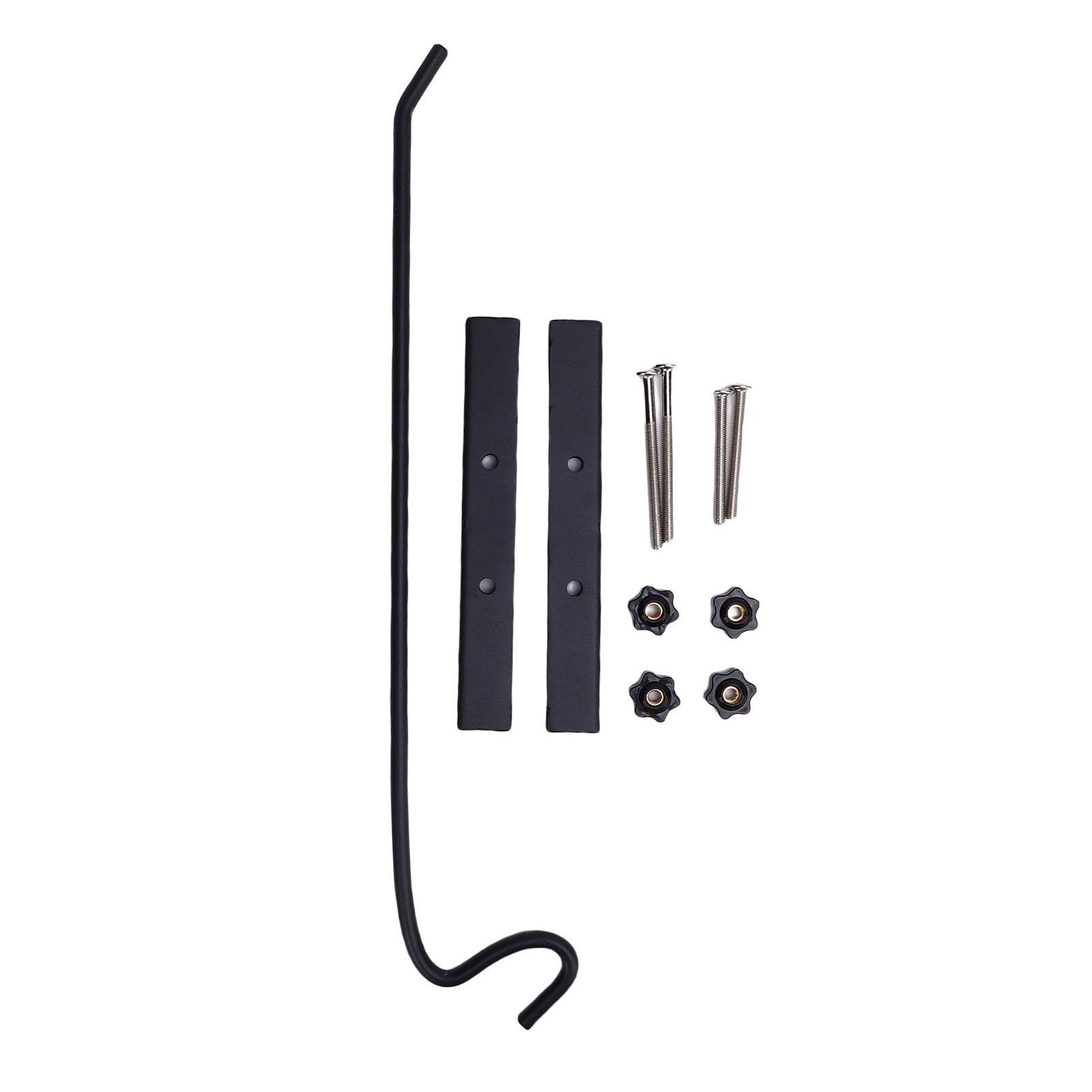 Konnwei Light Deck Bird Feeder Hanger Heavy Duty Steel 360 Degree Rotating Hook Extension Pole For Flower Basket Decorative
