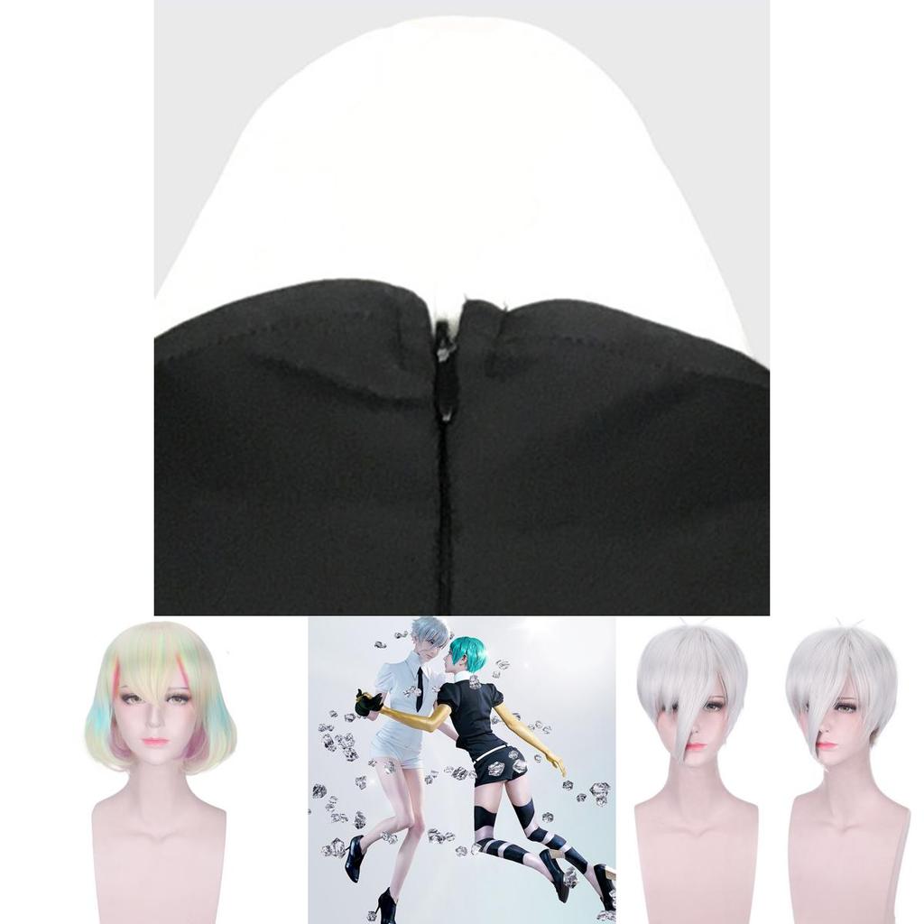 Stunning Anime Land Of The Lustrous Phosphophyllite Costume Set In Elegant Black Suit