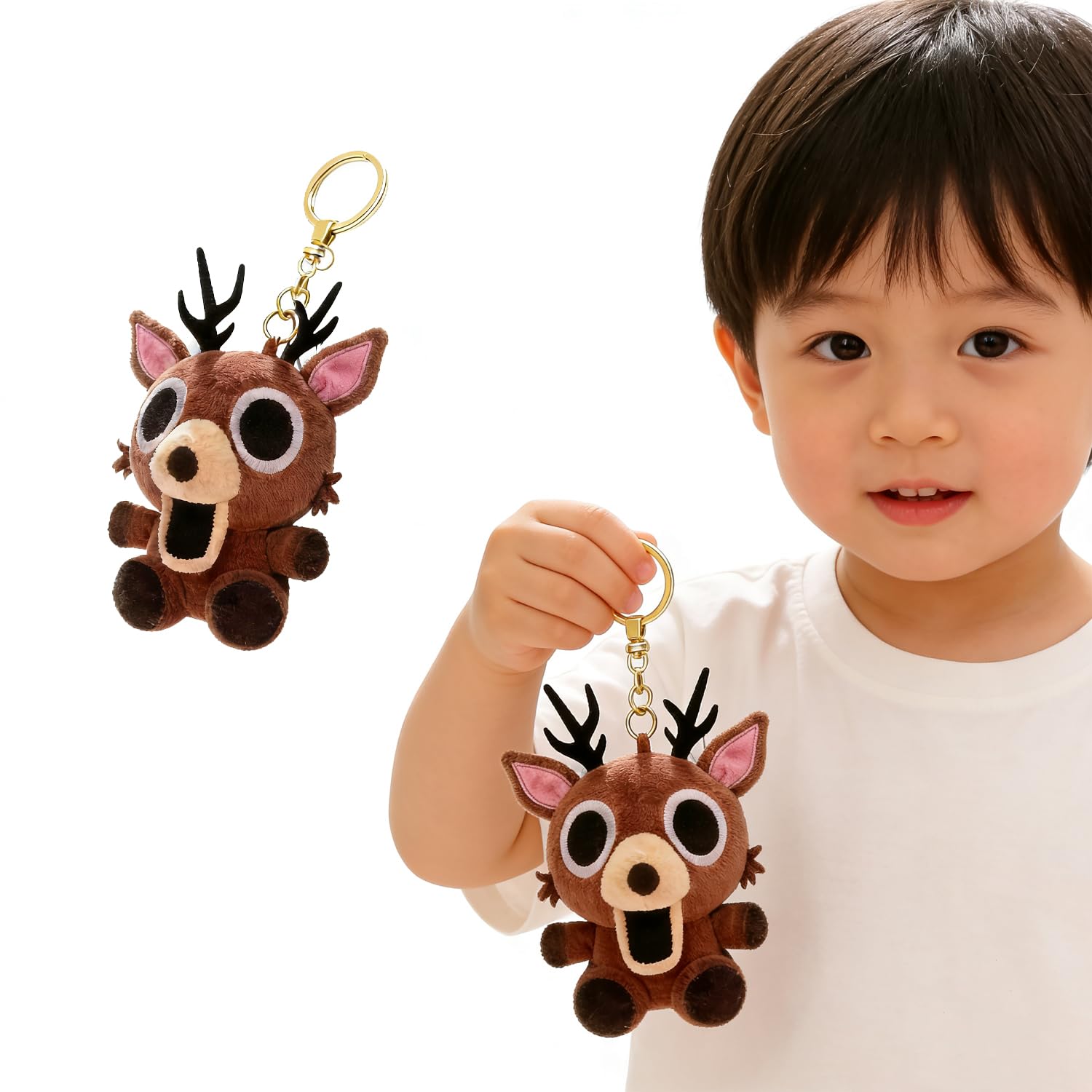 Ninety-Nine Nights in the Forest Plush Deer 15cm25cm Mascot, Soft Body Pillow, Game-Style Doll, Room Decoration, Birthday, Christmas Gift (15cm Long)