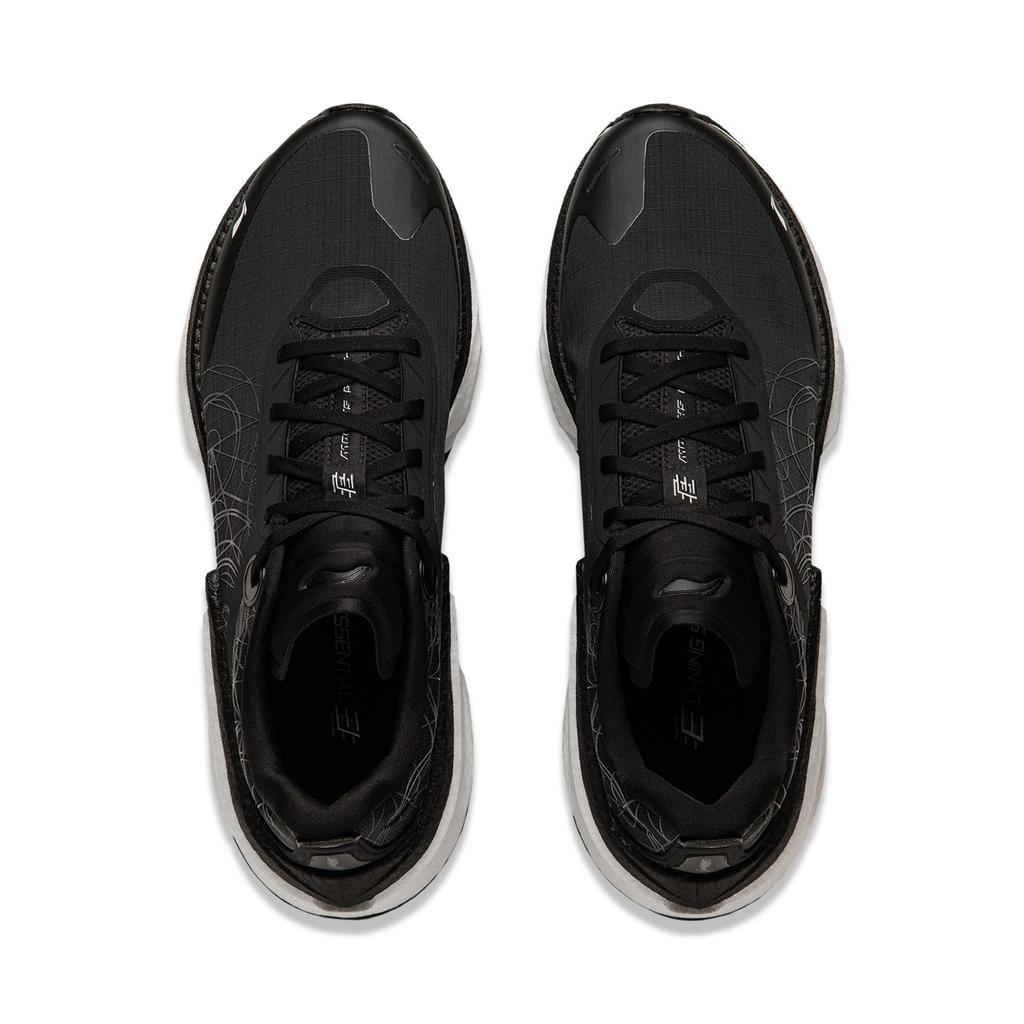 Li Ning Shadow 3 Essential Cushioning Support Rebound Low Top Running Shoes Men's Black ARRU007-9