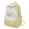 Letter Printed Backpack Women's Lightweight Schoolbag for Primary School Students Large Capacity Campus Backpack