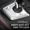 ZUWG9 New For BMW X1 X2 F48 F39 Carbon Black Car Gear Panel Cover Trim Gear Shifter Knob Boot Cover Auto Interior Decoration Acce