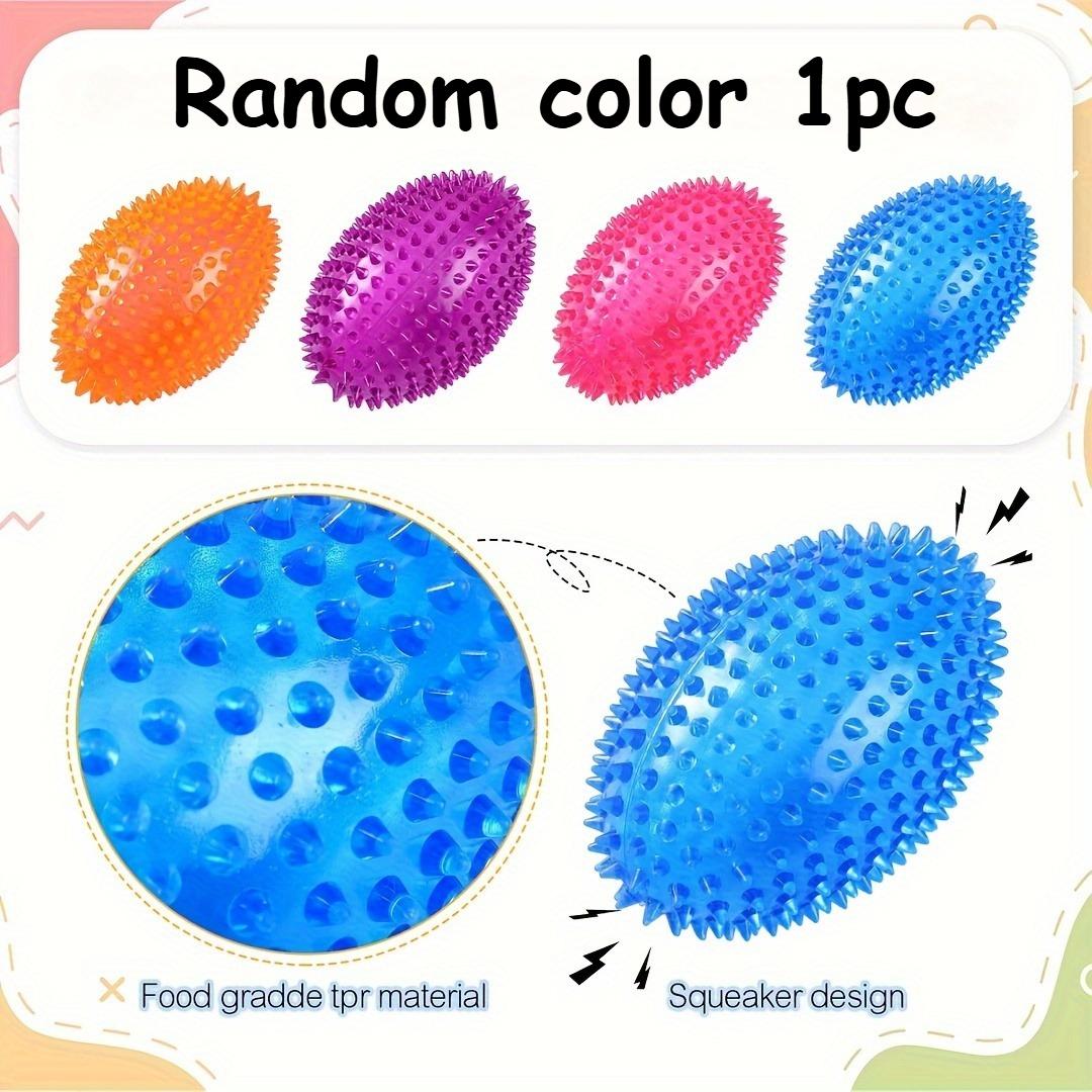 

Squeaky Football Dog Toys - Durable Rubber Chew Toys for Small to Medium Breeds - for Dental Health & Interactive Play