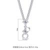 Jewelry Copper Bottom Platinum Plated Bubble Wild Chain Button Head Removable 45 + 5Cm