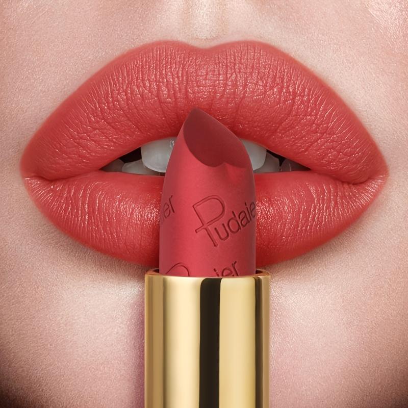 Rouge à lèvres mat velours brumeux, imperméable et résistant à la sueur avec une application facile de la couleur, gloss à lèvres portable look de maquillage parfait