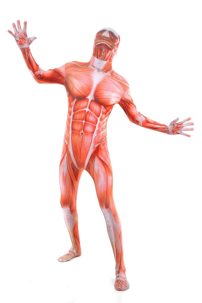 Attack on Titan Colossal Titan Full Body Zentai Cosplay Skin Tights Halloween Costume [kitamurasyokai] Costume, (L)