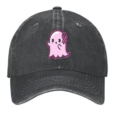 2026 Pink Ribbon Ghost Charm Baseball Cap Fashion Beach Golf Hat Fun Hats Dad Hat Men Women's