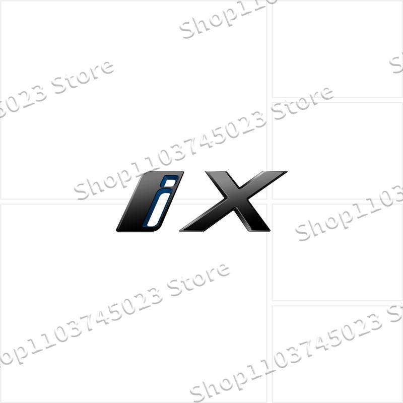 1Pcs Car Styling ABS Plastic Emblem Decor For BMW I3 I4 I7 IX IX3 IX4 IX7 Logo Rear Tail Bumper Trunk Sticker Auto Accessories AT8