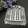 Fenster Eisen Tür Papier Kunst Design Muster Metall Stanzformen DIY Scrapbooking Präge Schablone Papier Handwerk Album Vorlage