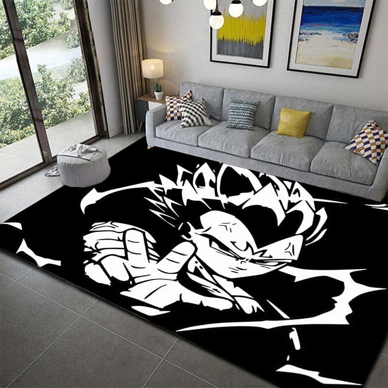 Dragon Ball Anime Art Design Area Ruganime Soft Washable Cartoon Floor Carpet