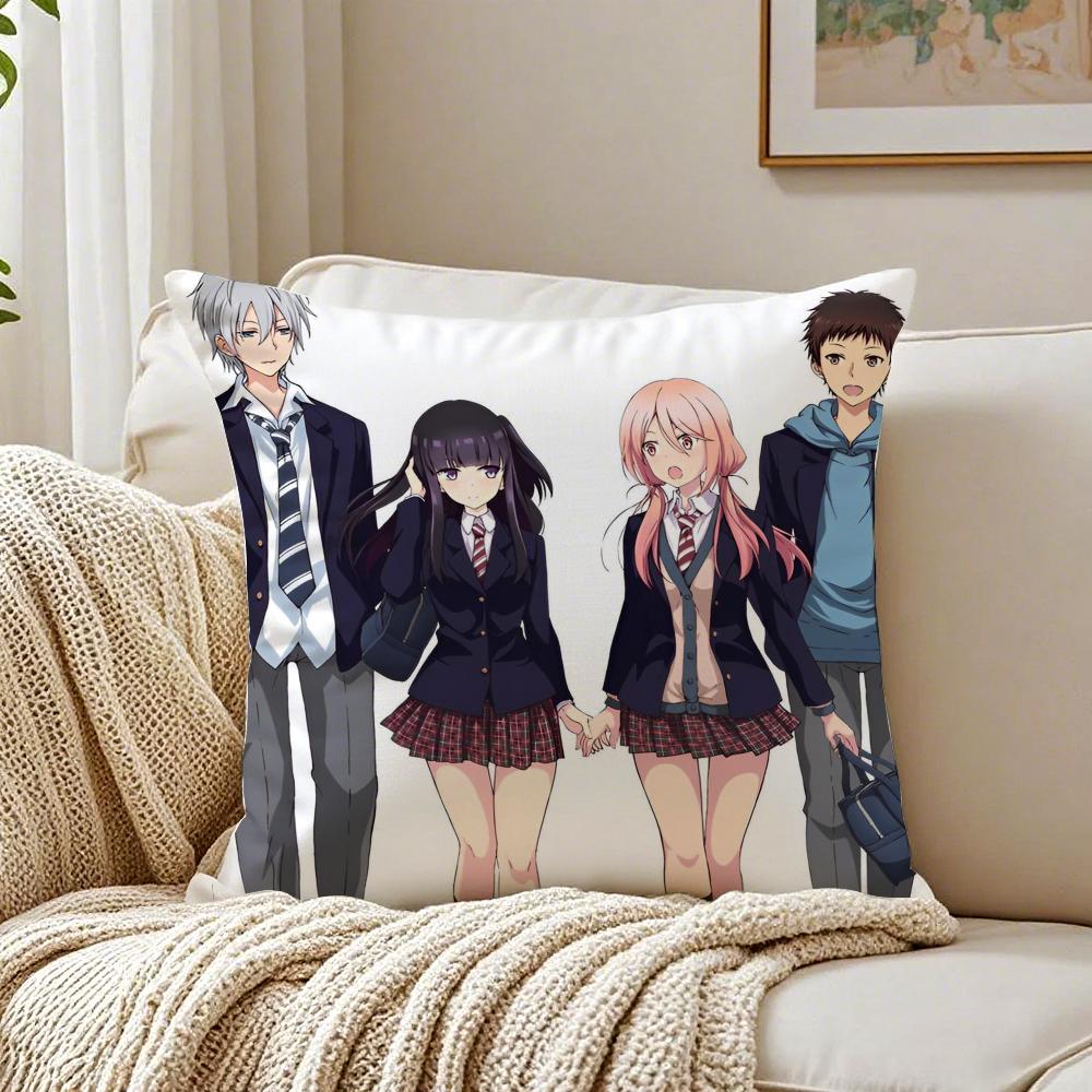 Smart Mysig Japansk Anime HHyouka Kuddfodral Örngott Antikvalster Vardagsrum Soffa Dekor Kudde Rum