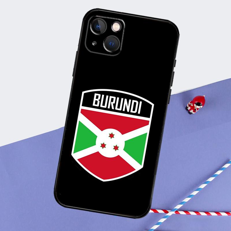 Burundi Flagge Handyhülle Für iPhone 16 Pro 15 Pro 11 12 13 14 Pro Max Mini XR 16e 15 16 Plus Hülle Schale