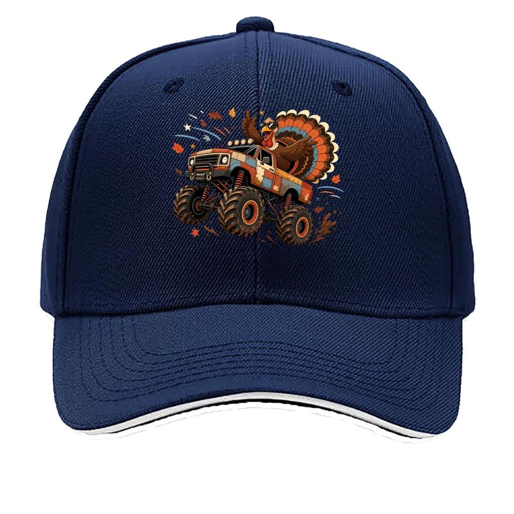 Cool Thanksgiving Turkey Monster Tru Sandwich Baseball Cap Sun Cap Outdoor Workouts Hat