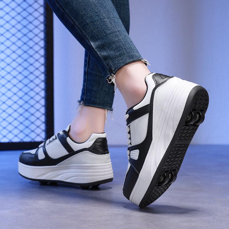 Roller Skate Shoes with Rechargeable LED Lights for Kids and Adults