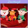 Cozy Super Soft Plush Santa Claus Reindeer Elf Snowman Dolls Perfect For Christmas Gifts