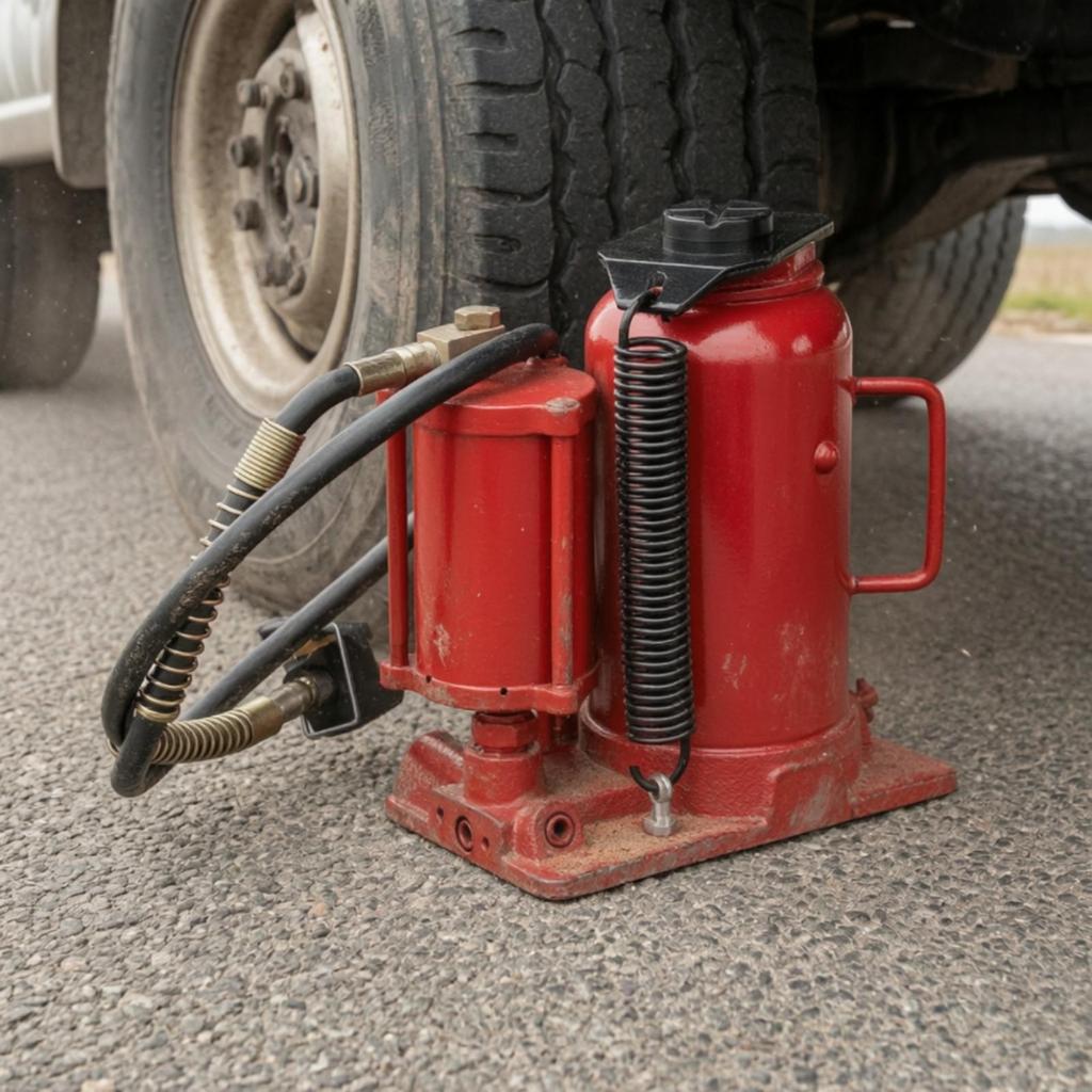 Air Hydraulic Bottle Jack 12-Ton with Pump Dual-Use for