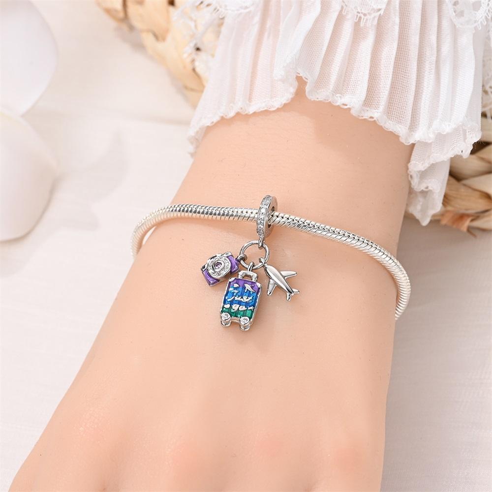 Original Charms Copperbeads Fit Bracelet Women Jewelry Making Diy Gift