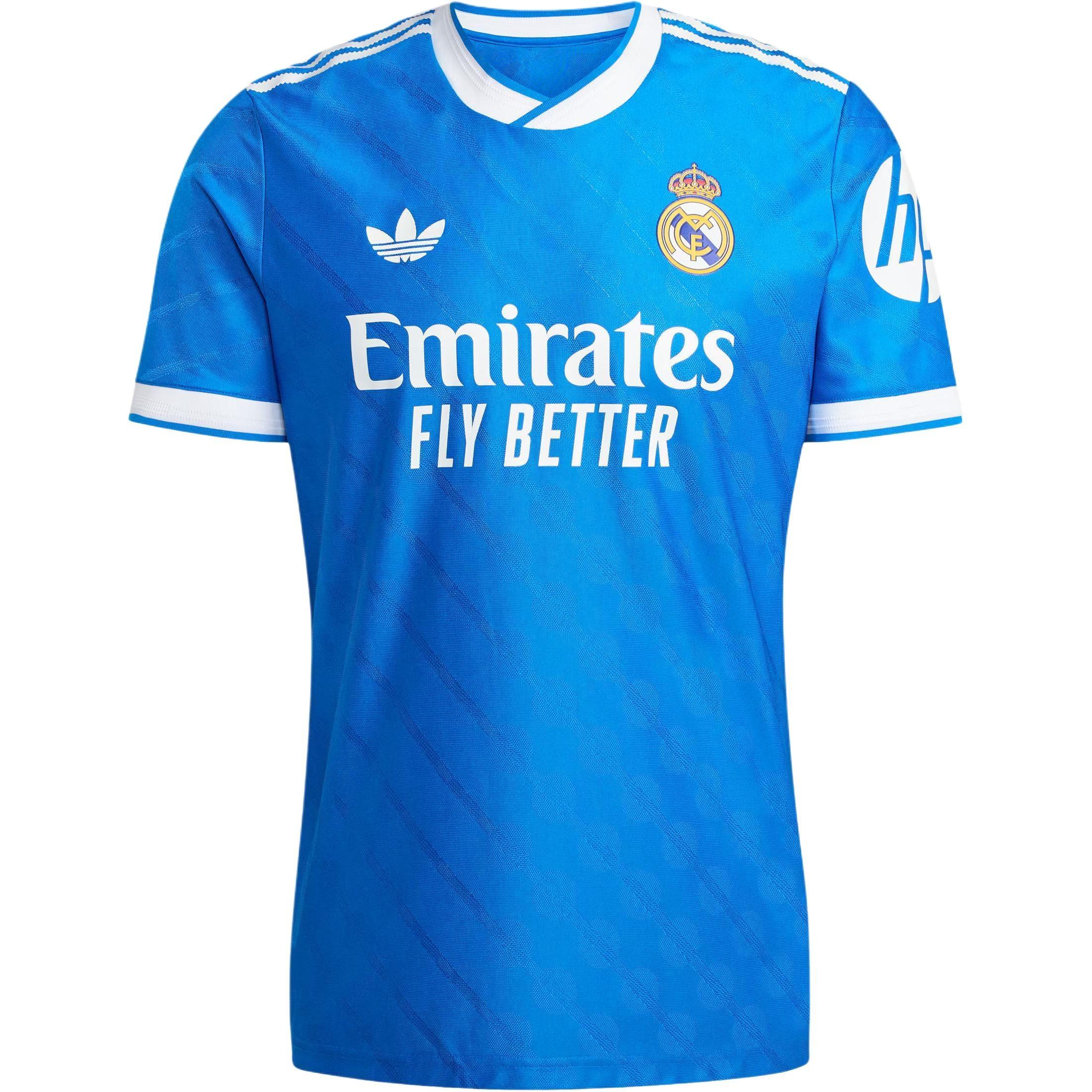 adidas Real Madrid 25/26 Third Authentic Jersey Blue Bird Men s JV5839