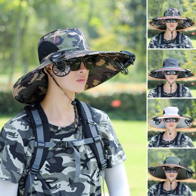 Czapka z daszkiem Solar Fan Hat z filtrem UV UPF 50+ i dwoma wentylatorami chłodzącymi