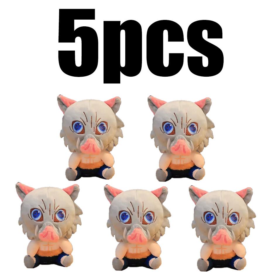 20CM Q verze Demon Slayer Plyšák Kawaii Roztomilý Cool Anime Hračka Panenka Loutka Plyšový Polštář Dekorace Místnosti Dětský Fanoušek Narozeninové Dárky