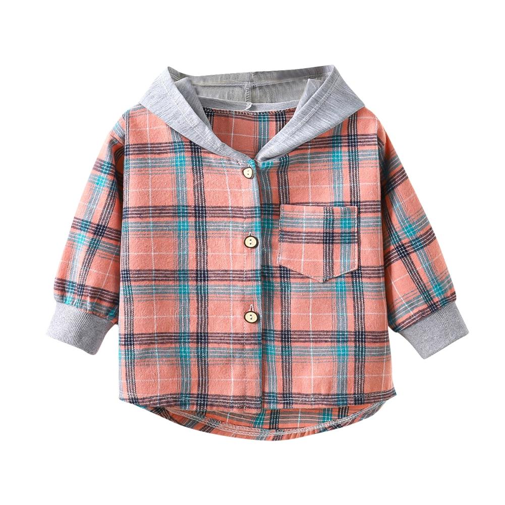 Peuter Jongens Shirts Met Lange Mouwen Geruite Overhemd Voor Kinderen Lente Herfst Kinderkleding Casual Katoenen Shirts Tops 1-7Y