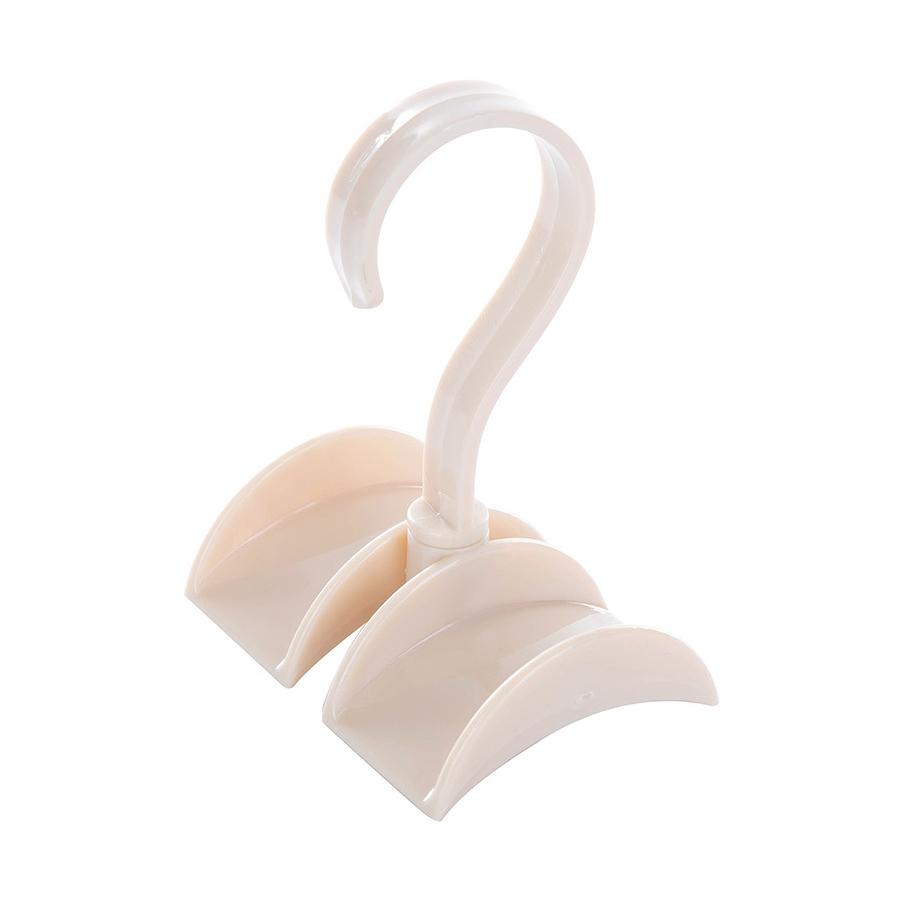 

Обертова вішалка-стійка для одягу та сумок, Багатофункціональний гачок для зберігання сумок у шафі, Органайзер для зберігання рюкзаків у шафі бежевий