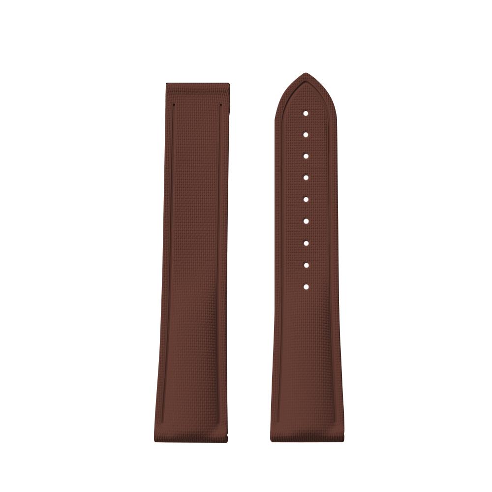 Premium Grade Soft FKM Rubber Watch Strap 20mm 21mm 22mm Perfect Fit Flat End Universal Quick Release Watch Strap