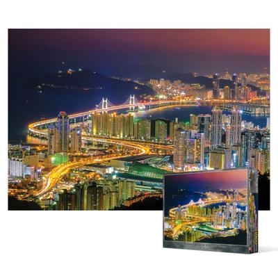 1000-bitars pussel - Nattvy över Gwangan-bron i Busan, populärt koreanskt pussel