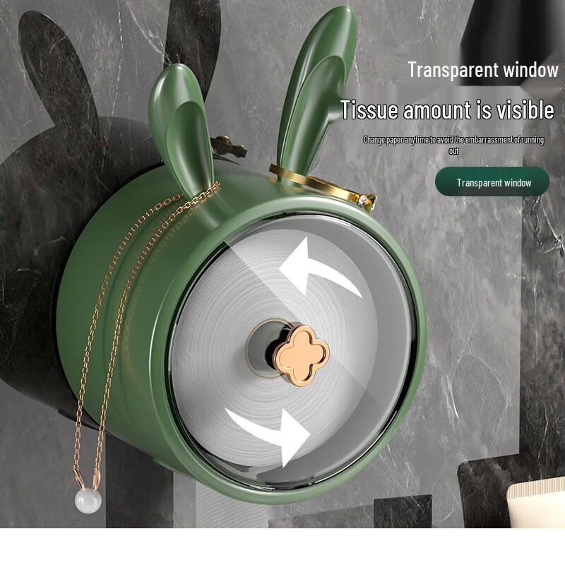 Punch-Free Cartoon Bathroom Tissue & Facial Towel Dispenser