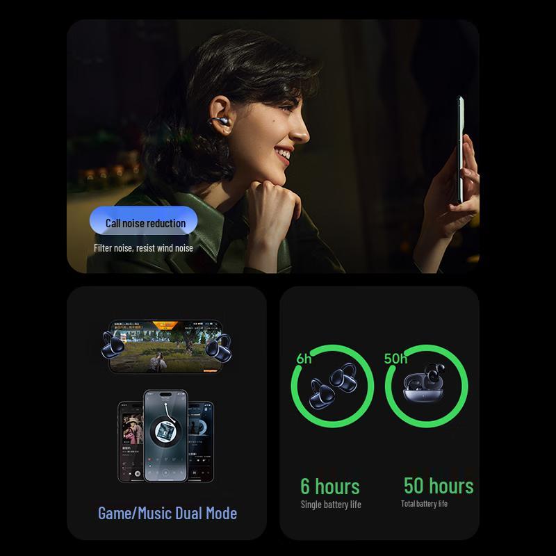 REMAX Bone Conduction Open-Ear Clip Bluetooth Headphones